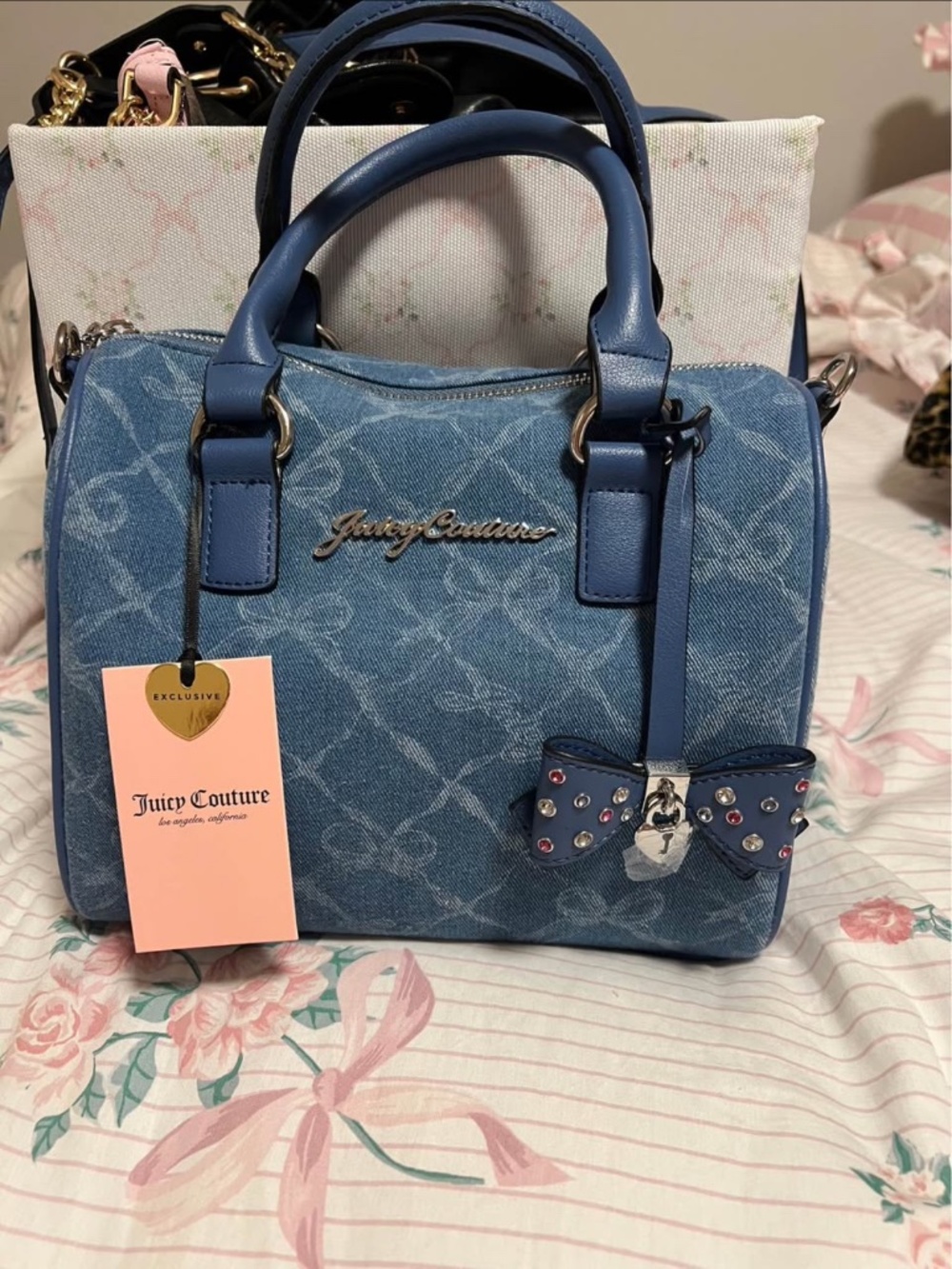 Denim juicy couture tote